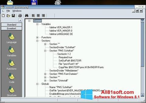 لقطة شاشة NSIS لنظام التشغيل Windows 8.1