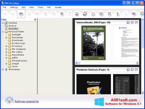 لقطة شاشة PDF24 Creator لنظام التشغيل Windows 8.1