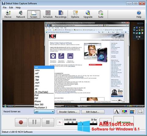 لقطة شاشة Debut Video Capture لنظام التشغيل Windows 8.1