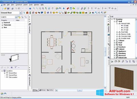 لقطة شاشة FloorPlan 3D لنظام التشغيل Windows 8.1