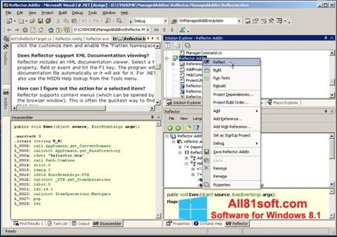 لقطة شاشة Reflector لنظام التشغيل Windows 8.1