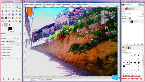 لقطة شاشة GIMP لنظام التشغيل Windows 8.1