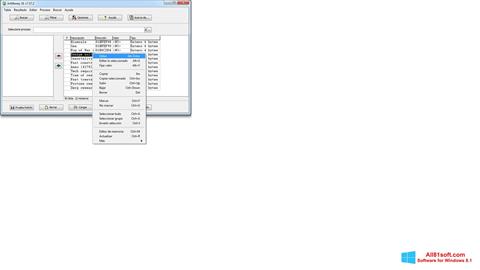 لقطة شاشة ArtMoney Pro لنظام التشغيل Windows 8.1