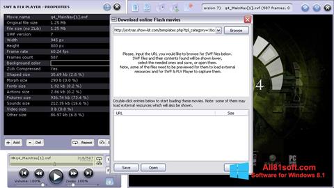 لقطة شاشة FLV Player لنظام التشغيل Windows 8.1