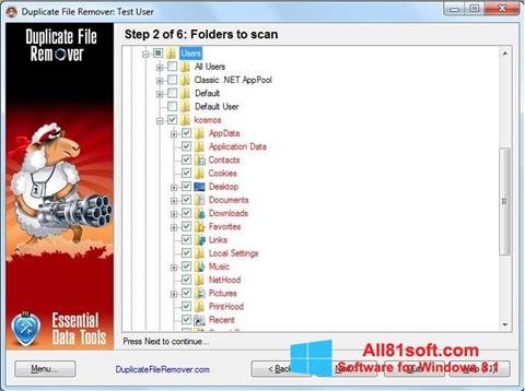 لقطة شاشة Duplicate File Remover لنظام التشغيل Windows 8.1