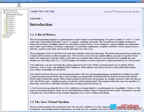 لقطة شاشة Java Virtual Machine لنظام التشغيل Windows 8.1