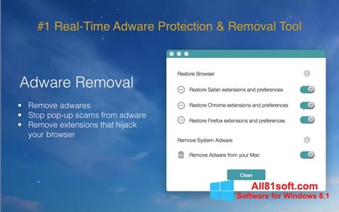 لقطة شاشة Adware Removal Tool لنظام التشغيل Windows 8.1