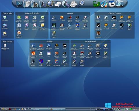 لقطة شاشة Fences لنظام التشغيل Windows 8.1