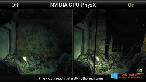 لقطة شاشة NVIDIA PhysX لنظام التشغيل Windows 8.1