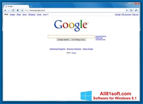 لقطة شاشة Google Chrome Beta لنظام التشغيل Windows 8.1