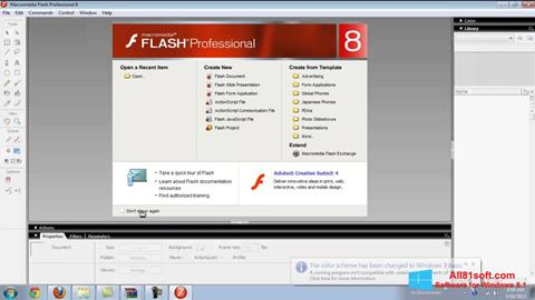 لقطة شاشة Macromedia Flash Player لنظام التشغيل Windows 8.1