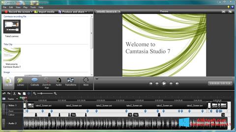 لقطة شاشة Camtasia Studio لنظام التشغيل Windows 8.1