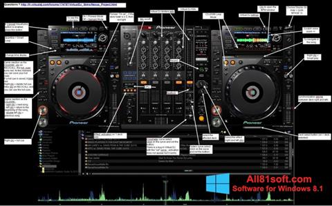 لقطة شاشة Virtual DJ لنظام التشغيل Windows 8.1