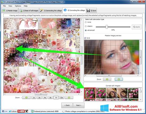 لقطة شاشة Photo Collage لنظام التشغيل Windows 8.1