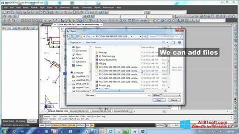 لقطة شاشة nanoCAD لنظام التشغيل Windows 8.1