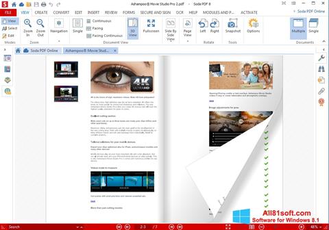 لقطة شاشة Soda PDF لنظام التشغيل Windows 8.1