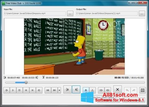 لقطة شاشة Free Video Dub لنظام التشغيل Windows 8.1