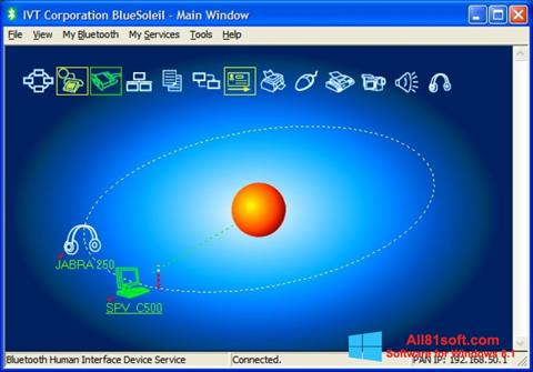 لقطة شاشة BlueSoleil لنظام التشغيل Windows 8.1