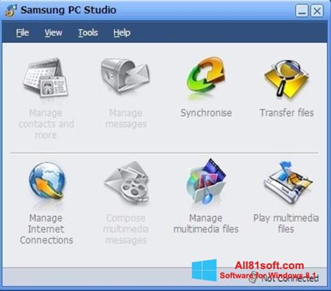 لقطة شاشة Samsung PC Studio لنظام التشغيل Windows 8.1