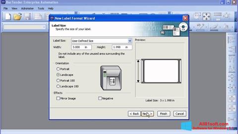 لقطة شاشة BarTender لنظام التشغيل Windows 8.1