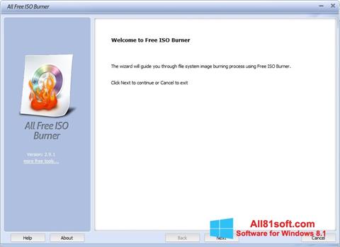 لقطة شاشة ISO Burner لنظام التشغيل Windows 8.1
