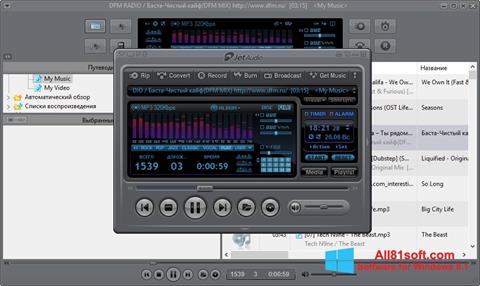 لقطة شاشة JetAudio لنظام التشغيل Windows 8.1