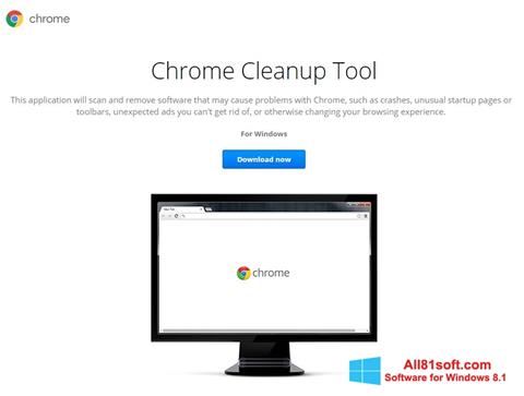 لقطة شاشة Chrome Cleanup Tool لنظام التشغيل Windows 8.1