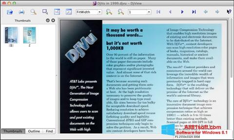 لقطة شاشة DjView لنظام التشغيل Windows 8.1