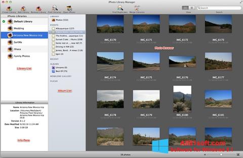 لقطة شاشة iPhoto لنظام التشغيل Windows 8.1