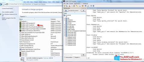 لقطة شاشة Scilab لنظام التشغيل Windows 8.1