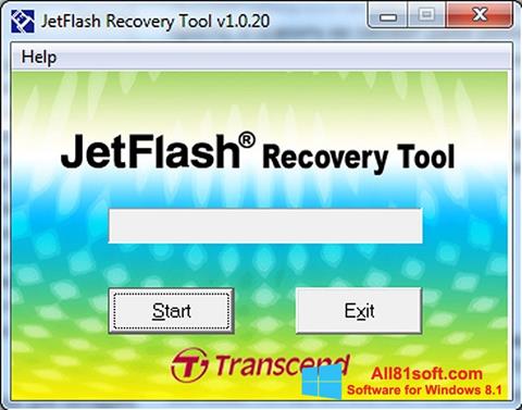 لقطة شاشة JetFlash Recovery Tool لنظام التشغيل Windows 8.1