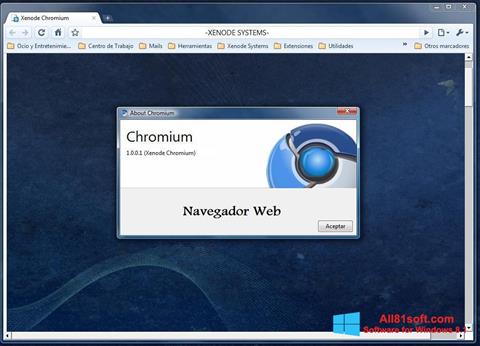 لقطة شاشة Chromium لنظام التشغيل Windows 8.1