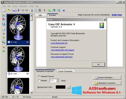 لقطة شاشة Easy GIF Animator لنظام التشغيل Windows 8.1