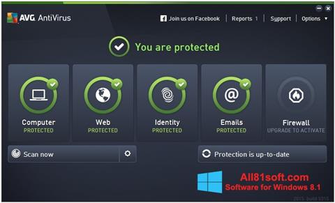 لقطة شاشة AVG AntiVirus Pro لنظام التشغيل Windows 8.1