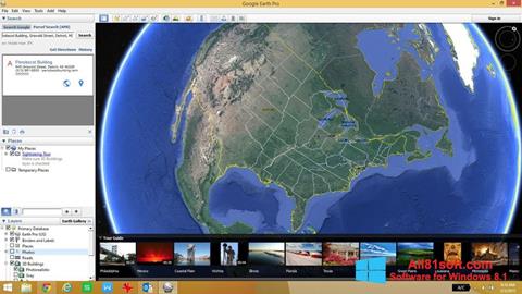 لقطة شاشة Google Earth Pro لنظام التشغيل Windows 8.1
