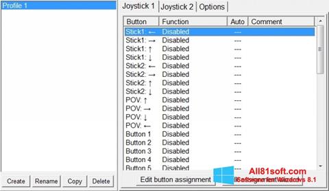 لقطة شاشة JoyToKey لنظام التشغيل Windows 8.1