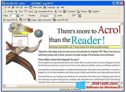 لقطة شاشة PDF Reader لنظام التشغيل Windows 8.1