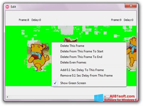 لقطة شاشة GifCam لنظام التشغيل Windows 8.1