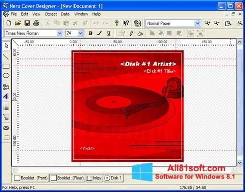 لقطة شاشة Nero Cover Designer لنظام التشغيل Windows 8.1