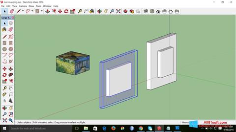 لقطة شاشة SketchUp Make لنظام التشغيل Windows 8.1