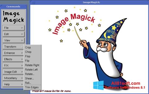 لقطة شاشة ImageMagick لنظام التشغيل Windows 8.1