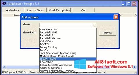 لقطة شاشة PunkBuster لنظام التشغيل Windows 8.1
